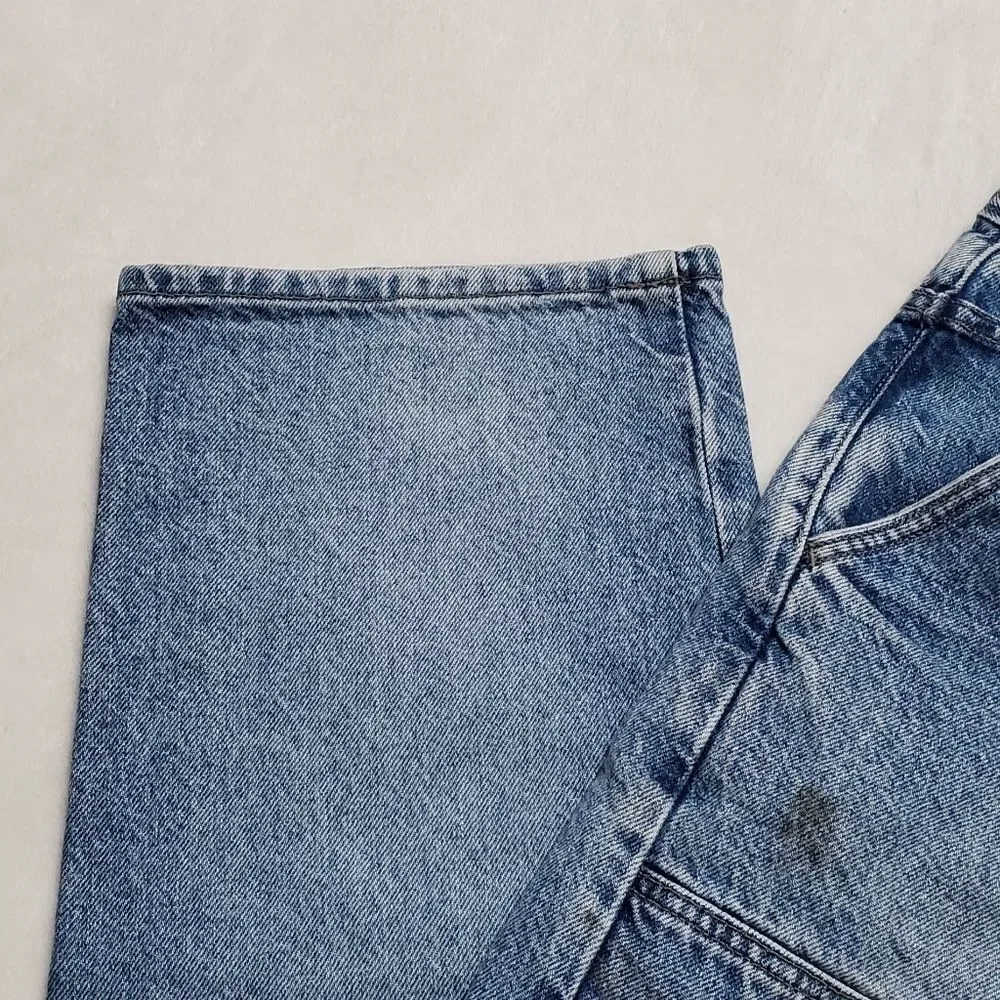 RARE Vintage 1990s AE Dungarees Distressed Button-Fly Baggy Cargo Jeans